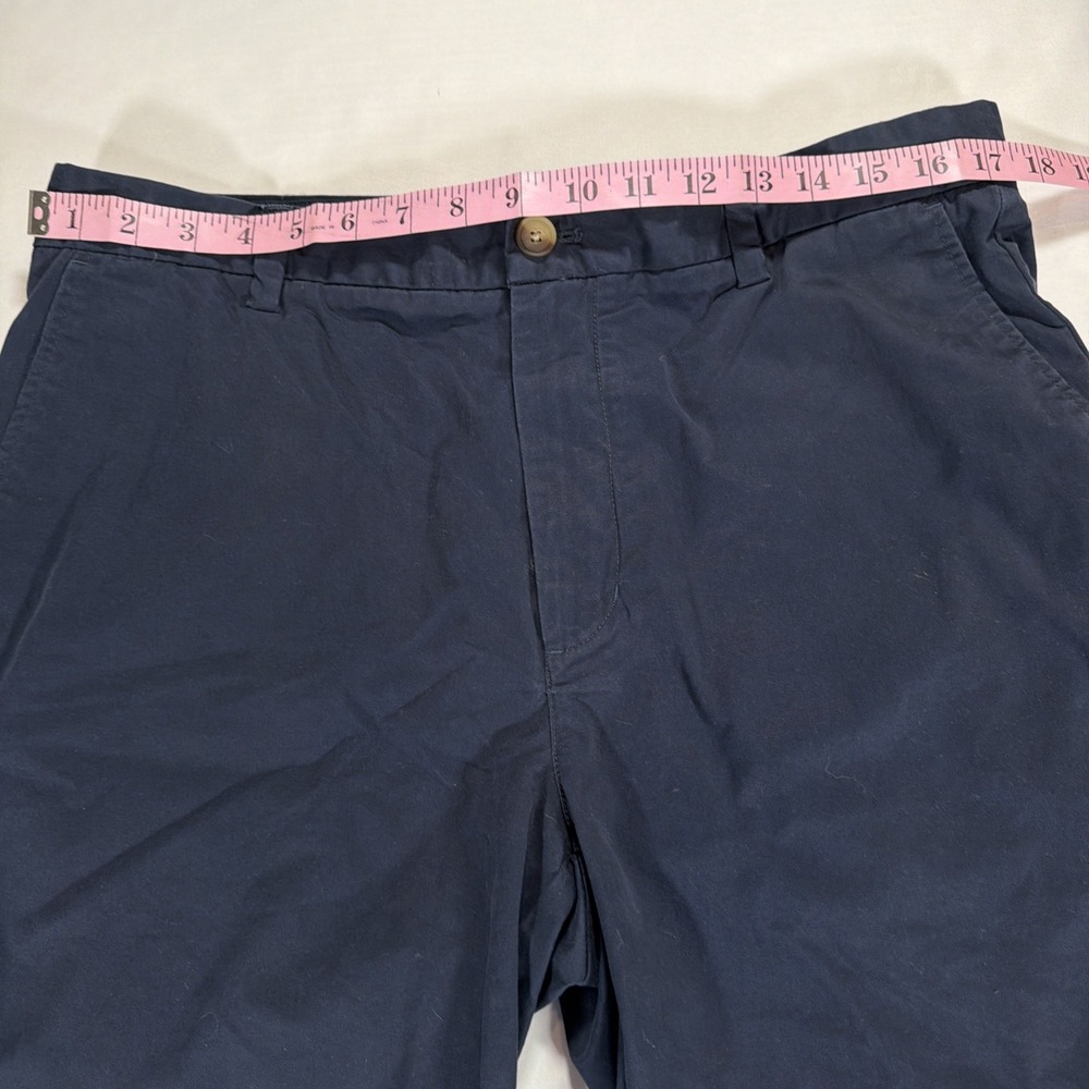 Vineyard Vines Breaker Shorts Men's Size 35 Blue Chino Flat Front Casual Preppy - Picture 2 of 8